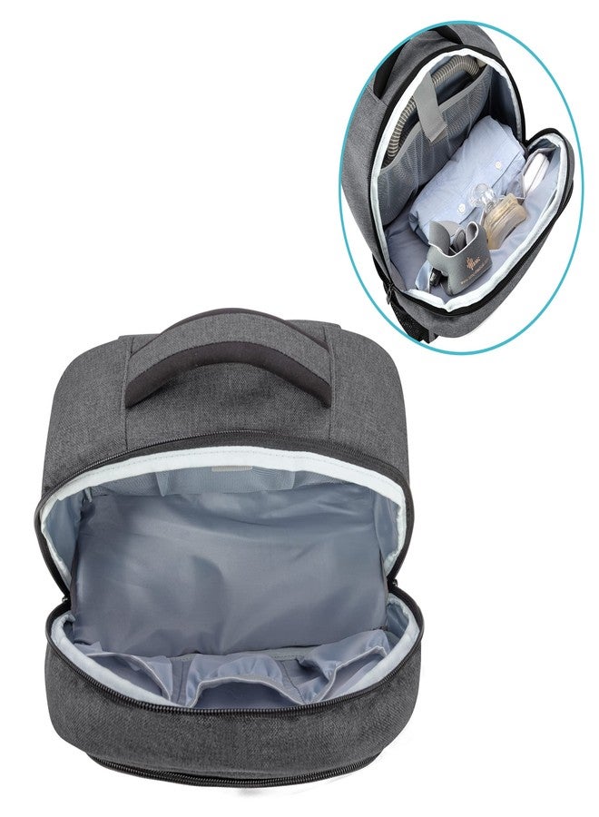 CURMIO CPAP Backpack, CPAP Travel Bag Compatible for ResMed AirSense 9, AirSense 10, AirSense 11, Philips System One, Gray (Bag Only, Patented Design) - Image 5